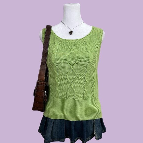 y2k girly preppy downtown it girl knit top - Picture 1 of 7